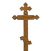 Крест дубовый на могилу Купол
